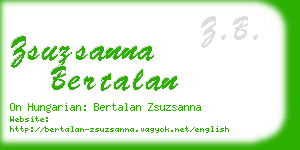 zsuzsanna bertalan business card